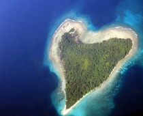 Heart island Solomon Islands 