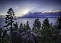 Heaven amp Hell - Smoke from the Northern California Wildfire along Lake Tahoe -  - 