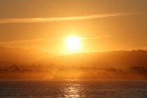 Heavenly sunrise taken at Monterey Bay California a year ago Dec  