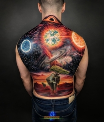 Hello everyone i would like to share my new tattoo Its done in  sessions total work of  hours done by ben_klishevskiy in Moscow