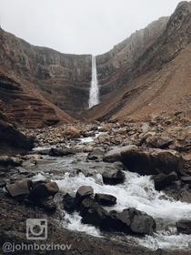 Hengifoss Waterfall Iceland 