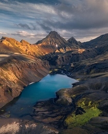 Hidden Lake in the Highlands of Iceland  holysht
