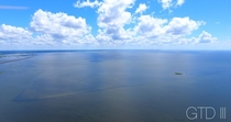 High above Mobile Bay looking East Mobile AL 