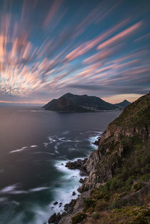 High winds above Hout Bay South Africa making the sunset go a little further 