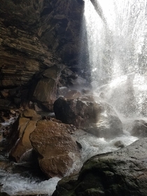Hiked under Laurel Falls in Virgin Falls State park Sparta TN  OC