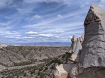 Hiking off the grid north of Los Alamos no trail not Tent Rocks x