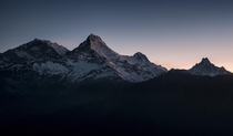 Himalayas just before sunrise - 
