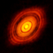 HL Tau a protoplanetary disk  light years away from us in the constellation of Taurus image obtained by ALMA ESONAOJNRAO