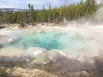 Hot pool in Yellowstone National Park 