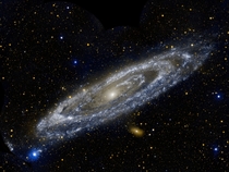 Hot stars burn brightly in this image from NASAs Galaxy Evolution Explorer showing the ultraviolet side of a familiar face M Andromeda  Image credit NASAJPL-Caltech