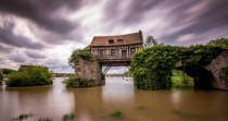 House built across a River Vernon France 