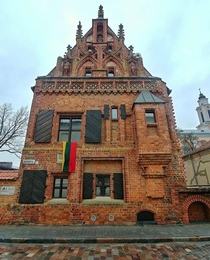 House of Perkunas - built by Hanseatic merchants in  Kaunas Lithuania