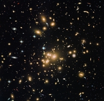 Hubble view of galaxy cluster Abell  