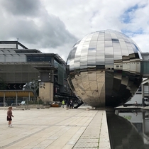 Huge Mirror Ball Millennium Square Bristol UK 