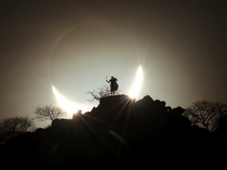 Hybrid Solar Eclipse  a photo shot by Eugen Kamenew in Kenya 