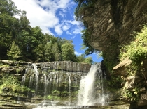 I can never be very upset about rainy days here in Tennessee because without them we couldnt have places like this Cummins Falls 