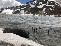 I did some glacier training at this impressive site in the tztal Austria 