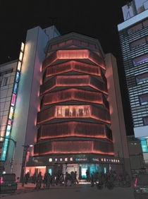 I drew my favorite building in the world the Yasuyo Building in Tokyo I love its unique form and use of the facade to create an incredibly ambiance