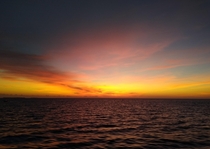 I enjoyed a beautiful dusk on the Gulf of Mexico near the Florida Keys 