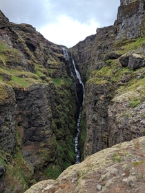 I forgot the name of the waterfall but I took this picture in Iceland 