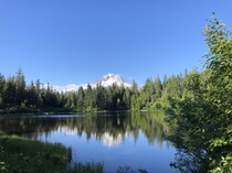 I got lucky at Mirror Lake Mount Hood National Forest 