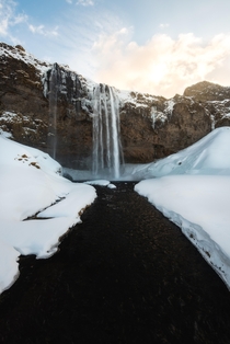 I hiked a total of  minutes from the parking lot to take this picture of Seljandsfoss in Iceland 