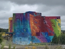 I hope this counts On a road trip across Canada we ran into this colourful abandoned hospital in Sudbury ON