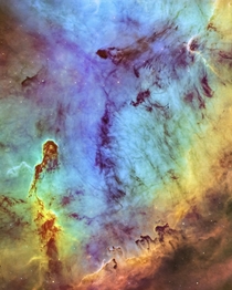 I imaged IC  The Elephants Trunk Nebula for  hours in the Hubble Palette 