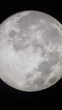 I know people take a lot of incredible moon photos but this is my first Finally bought a telescope with my stimulus Zhumell z Amazon  taken on my Samsung ae 