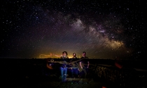 I like to use the Milky Way for my band photos Dedication Point Idaho