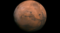 I made the clearest image of mars ever taken into a k i think background