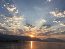 I saw this awesome sunrise in Marmaris