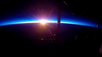 I shot a video of a sunset from near space