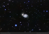 I took a picture of a galaxy  million light years away This is the Whirlpool galaxy