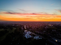 I took this sunset over London with my Mavic Mini