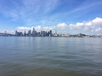 I was on a boat in San Francisco Bay