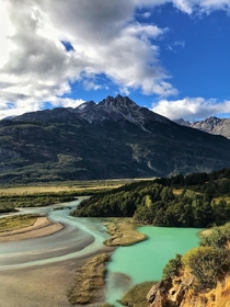 Ibez River and Cerro Castillo Chilean Patagonia 
