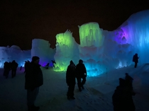 Ice castles in my city  so magical