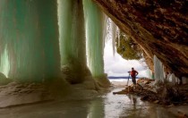 Ice Caves From The Munising Michigan Area 