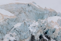 Ice fall of the Tewaewae Glacier AorakiMount Cook National Park New Zealand 