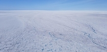Ice Sheet over Baffin Island Nunavut Canada 