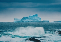 Iceberg along Newfoundland coastline 