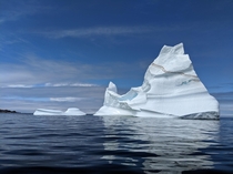 Iceberg not far from the coast of Newfoundland Canada 