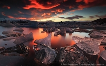 Iceland at Sunset 