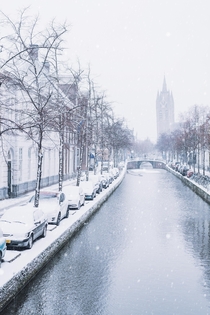 Icey canal in Delft