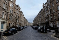 Identical street in Edinburgh Scotland 