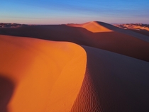 Imperial Sand Dunes - Blyth California  at sunrise