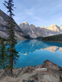 In case you hadnt seen this picture today Lake Moraine at sunrise