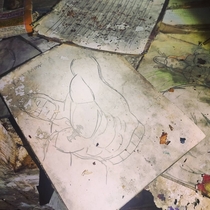 Incredible drawings found in an Abandoned Mental Hospital in Ireland