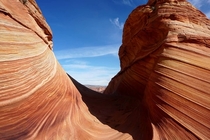 Incredible sandstone canyon formation at The Wave AZ 